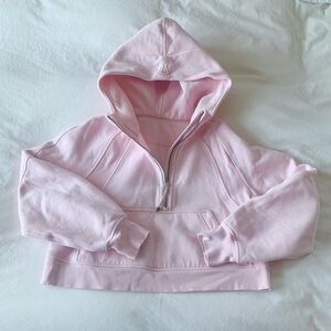 Lululemon Stawberry Milk Scuba Half Zip Hoodie XS/S
